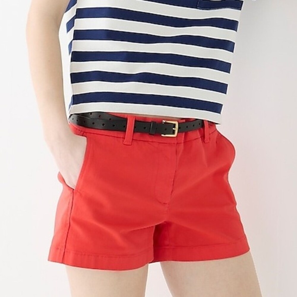 2/$40 J. Crew Belvedere Red Broken-in Chino Shorts